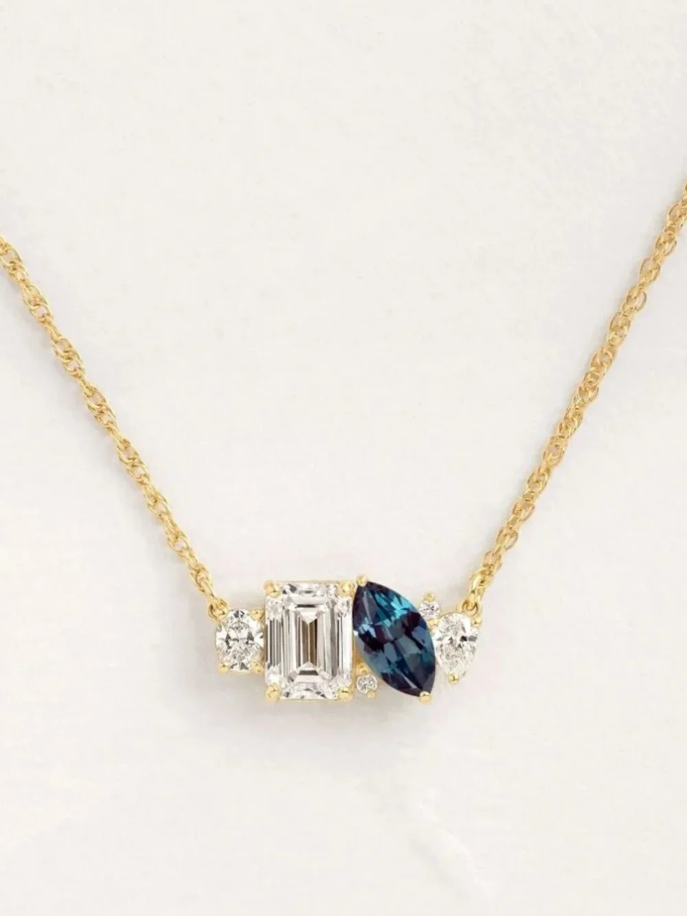 Birthstone pendant necklace
